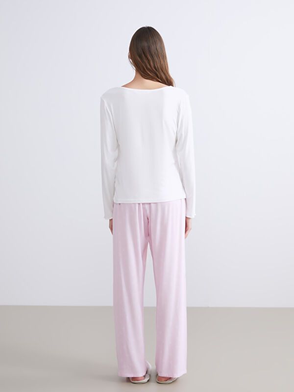Moudda LC Waikiki - Pyjama manches longues en tissu pour Femme - Tunisie 4