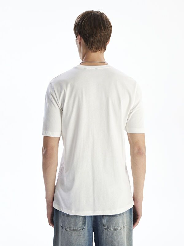 Moudda LC Waikiki - T-shirt en jersey imprimé à manches courtes pour Hommes - Tunisie 4