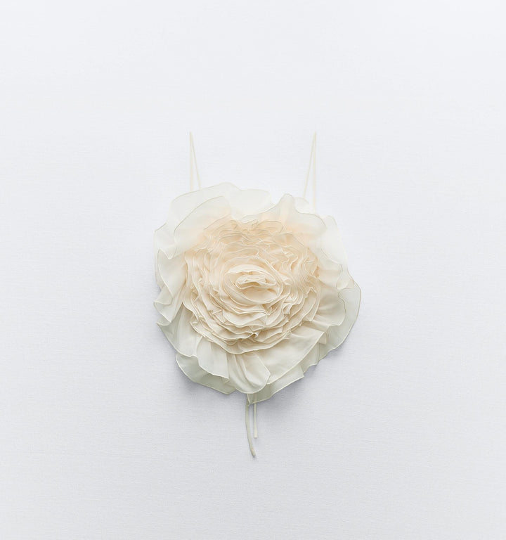 Moudda ZARA - Top grande fleur organza dos nu - Tunisie 3