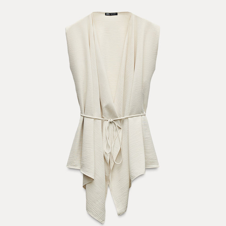 Moudda ZARA - Gilet Fluide avec Ceinture - Tunisie 1
