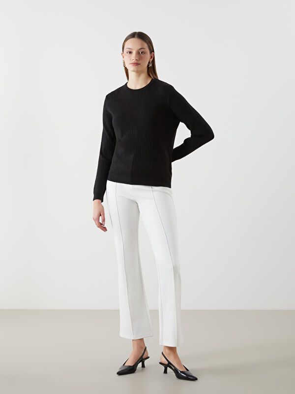 Moudda LC Waikiki - Pull mi-saison en tricot couleur Noir pour femmes - Tunisie 2