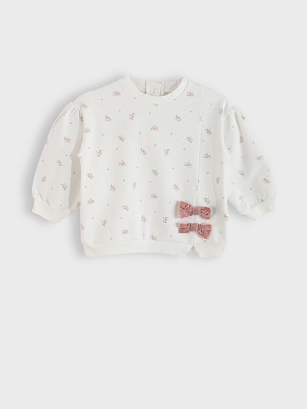 Moudda LC Waikiki - Ensemble en jersey Fille Crème imprimée - Tunisie 2