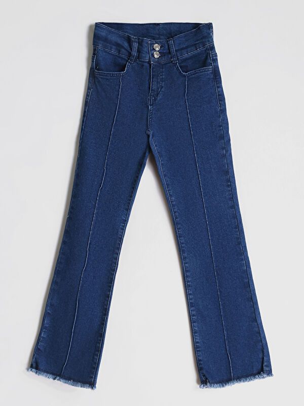 Moudda LC Waikiki - Pantalon tissé en denim Fille Rodéo mid indigo - Tunisie 1