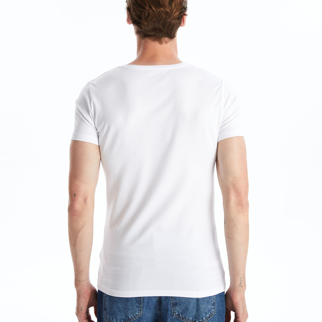 Moudda LC Waikiki - Débardeur sous-vêtement jersey manches courtes Homme Blanc optique - Tunisie 5