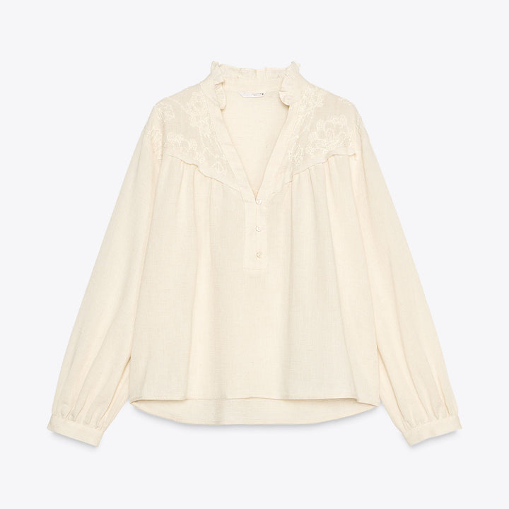 Moudda ZARA - Blouse Tissu Rustique - Canesou Brodé - Tunisie 1