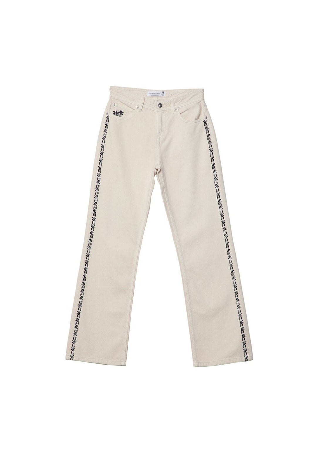 Moudda STRADIVARIUS - Jean Straight Fit avec Broderie Latérale - Tunisie 1