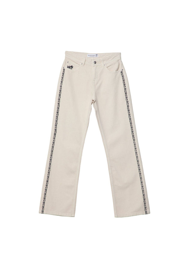 Moudda STRADIVARIUS - Jean Straight Fit avec Broderie Latérale - Tunisie 1