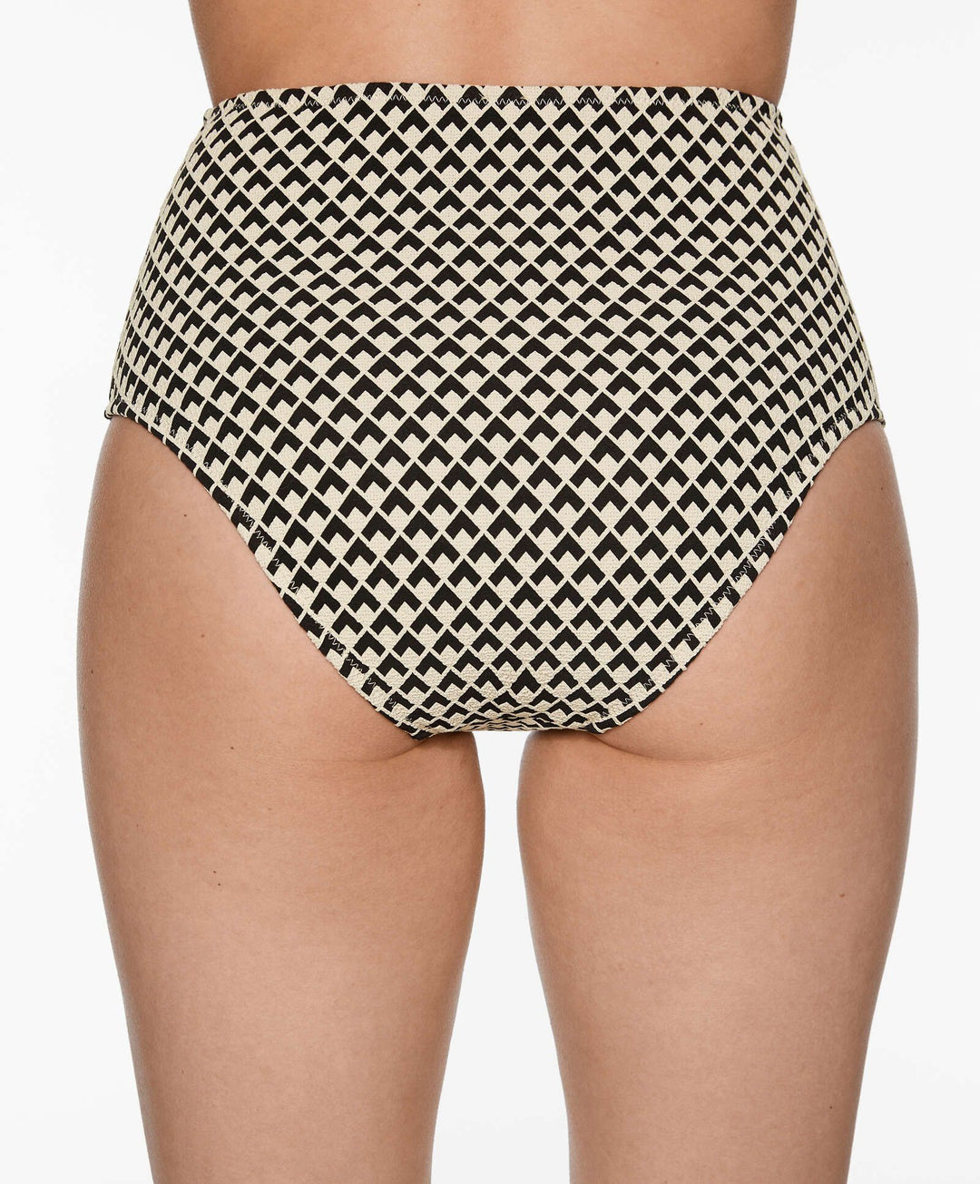 Moudda Oysho - Culotte Classique Haute Jacquard Géométrique Noir - Tunisie 5