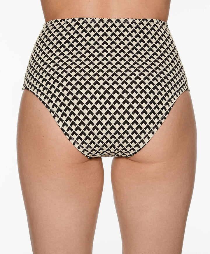Moudda Oysho - Culotte Classique Haute Jacquard Géométrique Noir - Tunisie 5
