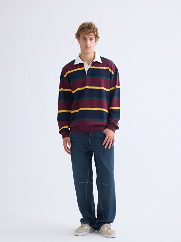 Moudda LC Waikiki - Sweatshirt en jersey Homme Bordeaux - Tunisie 2