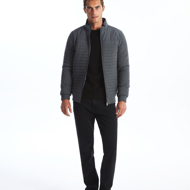 Moudda LC Waikiki - Cardigan-manteau en tricot couleur Gris mélangé pour hommes - Tunisie 2