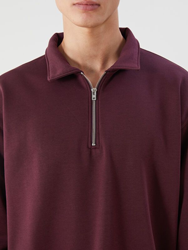 Moudda LC Waikiki - Sweatshirt en jersey Homme Bordeaux - Tunisie 3