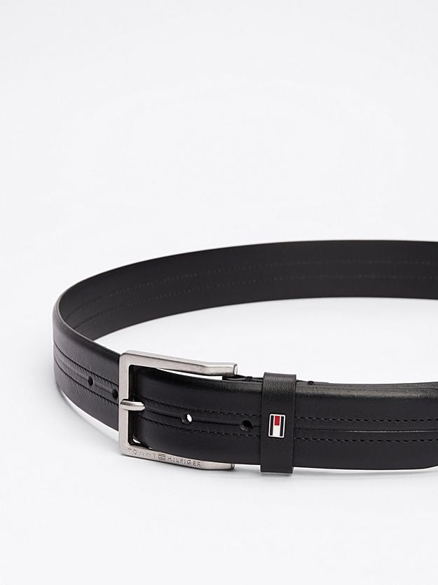 Moudda Tommy Hilfiger - Ceinture En Cuir Avec Drapeau Émaillé  - Tunisie 3