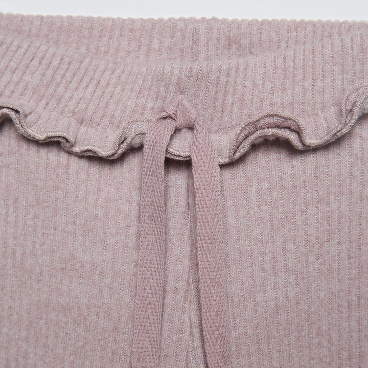 Moudda ZARA - Marron taupe – legging côtelé toucher doux - Tunisie 3