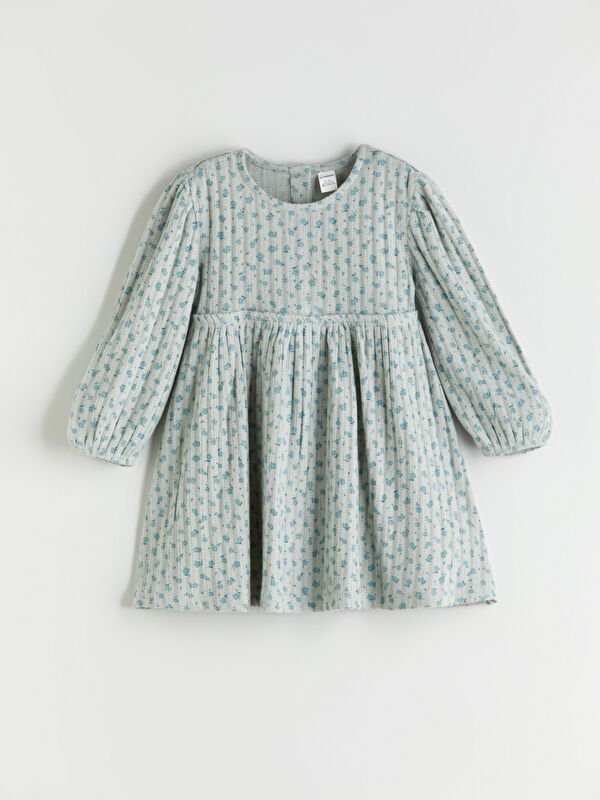 Moudda LC Waikiki - Robe en jersey manches longues Fille Bleu terre - Tunisie 1