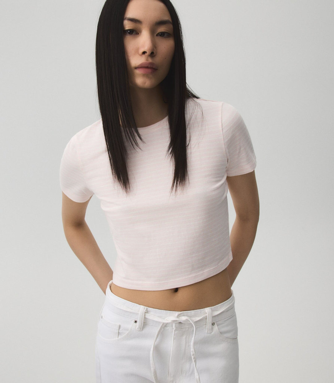 Moudda Lefties - T-Shirt Crop - Rayures Prix - Tunisie 3