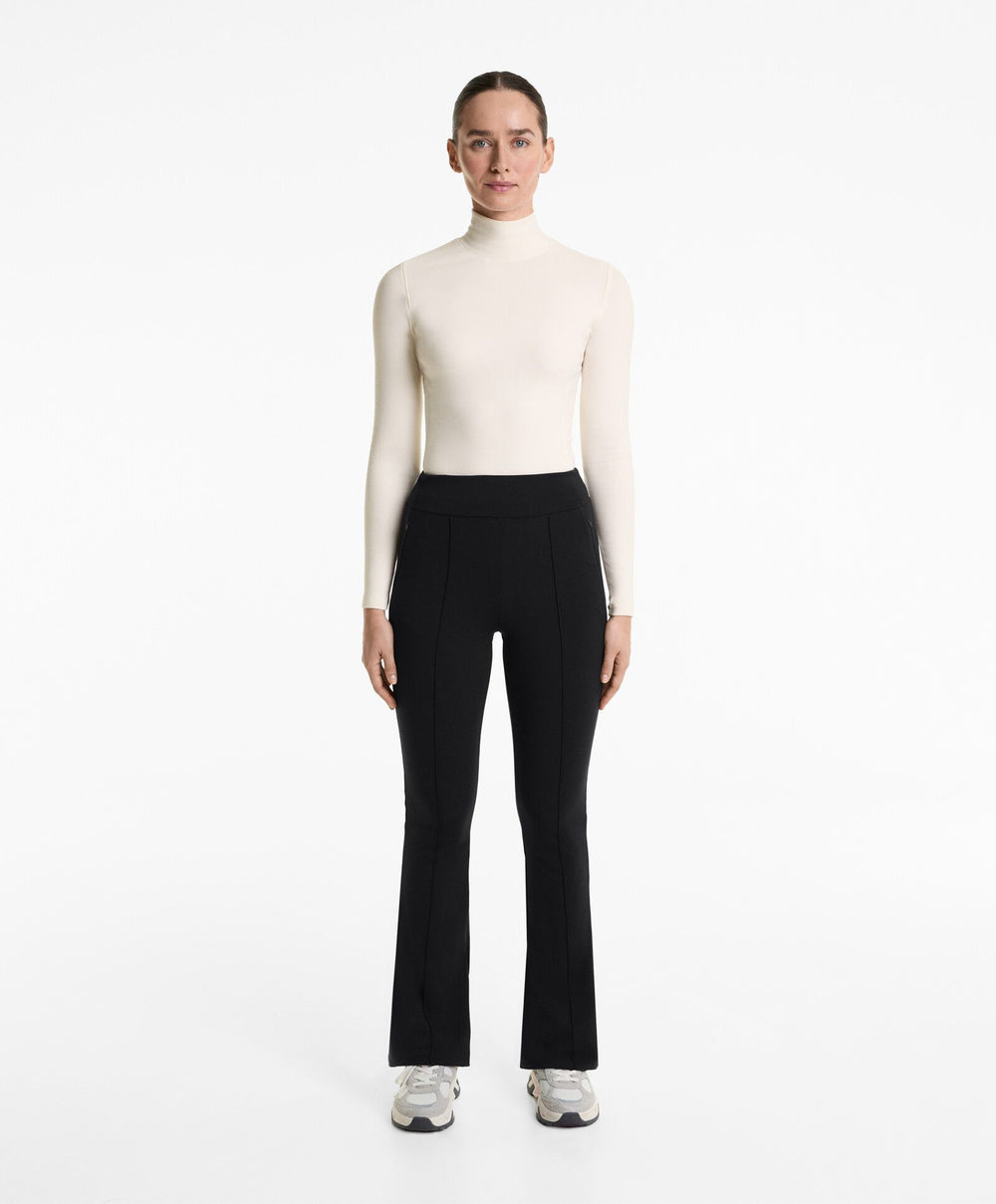 Moudda Oysho - Pantalon Long Flare Chaud - Taille Haute, Cheville, Zip & Couture - Tunisie 2