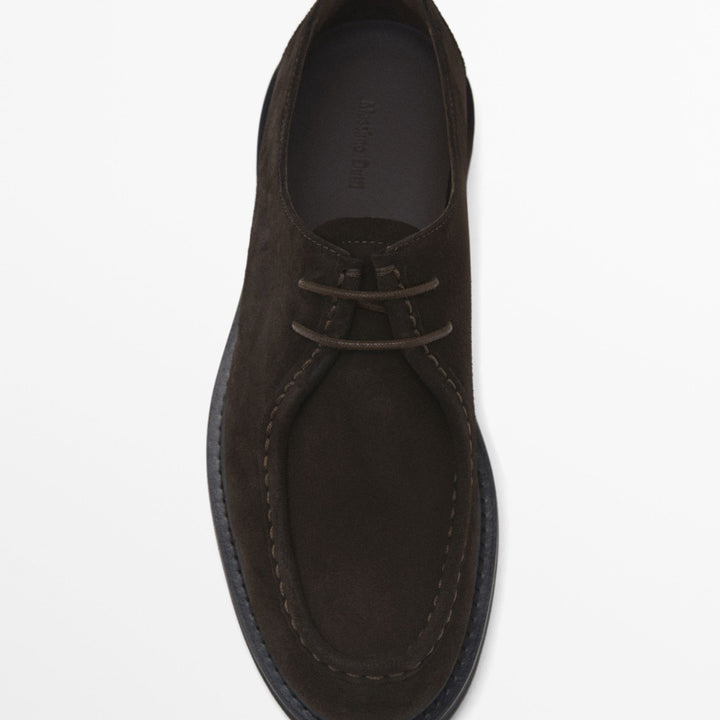Moudda Massimo Dutti - Chaussure bordeaux daim St. Moritz - Tunisie 5