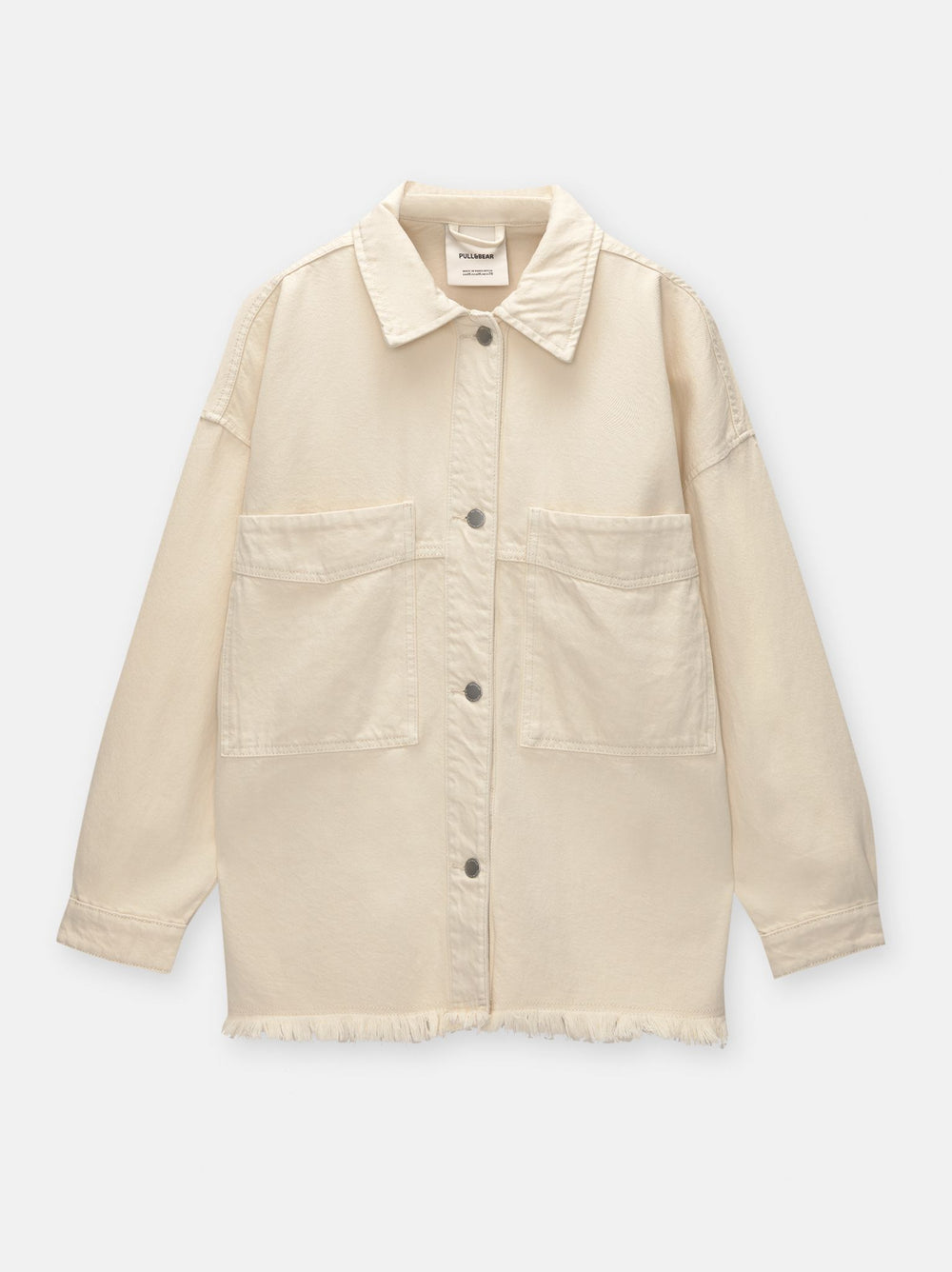 Moudda PULL & BEAR - Surchemise Coton Bas Désfilé Écru - Tunisie 2