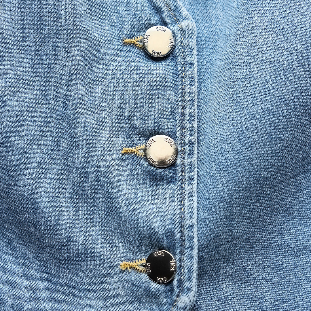 Moudda ZARA - Gilet denim à boutons apparents – ensemble coordonné - Tunisie 4