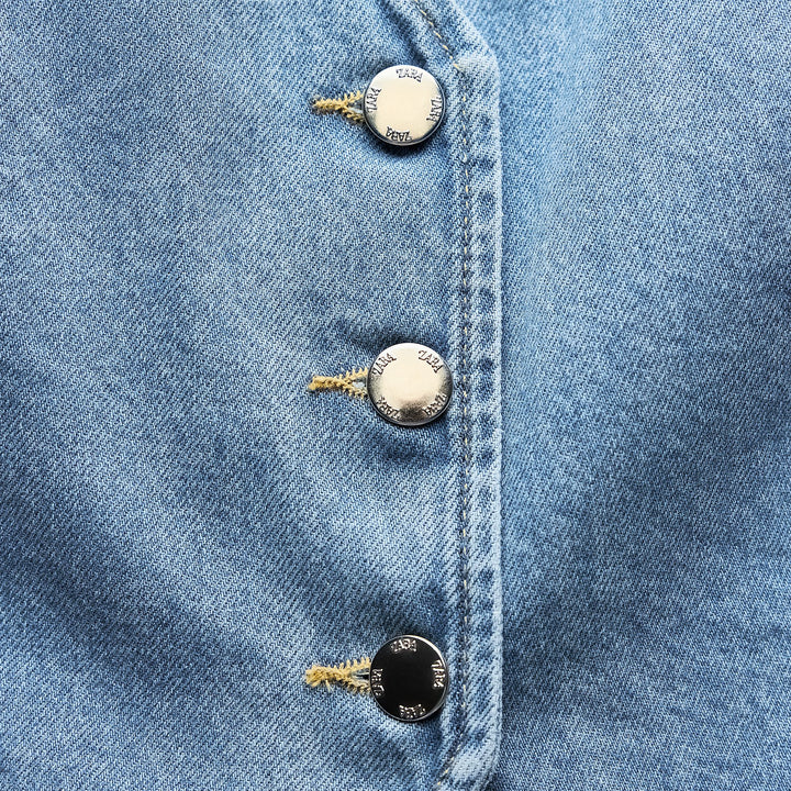 Moudda ZARA - Gilet denim à boutons apparents – ensemble coordonné - Tunisie 4