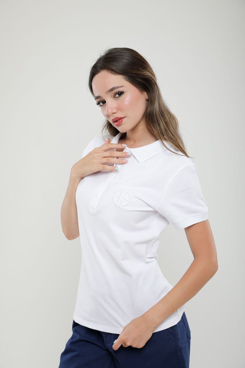 Moudda Billiorich - Polo Femme Slim Fit en Piqué de Coton - Tunisie 2