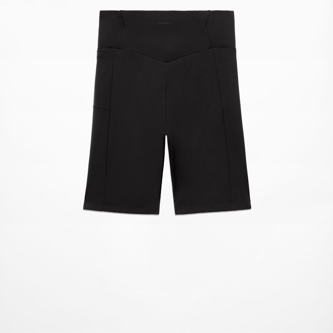 Moudda Oysho - Short cycliste compressif taille haute 20 cm avec poche - Tunisie 1