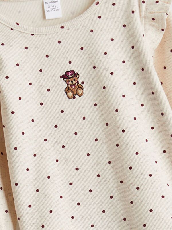 Moudda LC Waikiki - Ensemble jersey Fille Beige melange pr - Tunisie 3