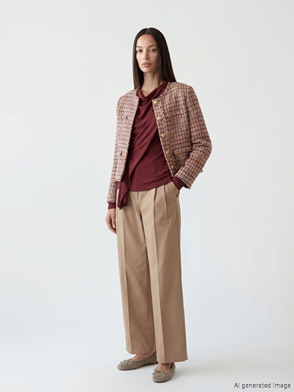 Moudda LC Waikiki - Pantalon mi-saison en tissu pour Femme - Tunisie 1