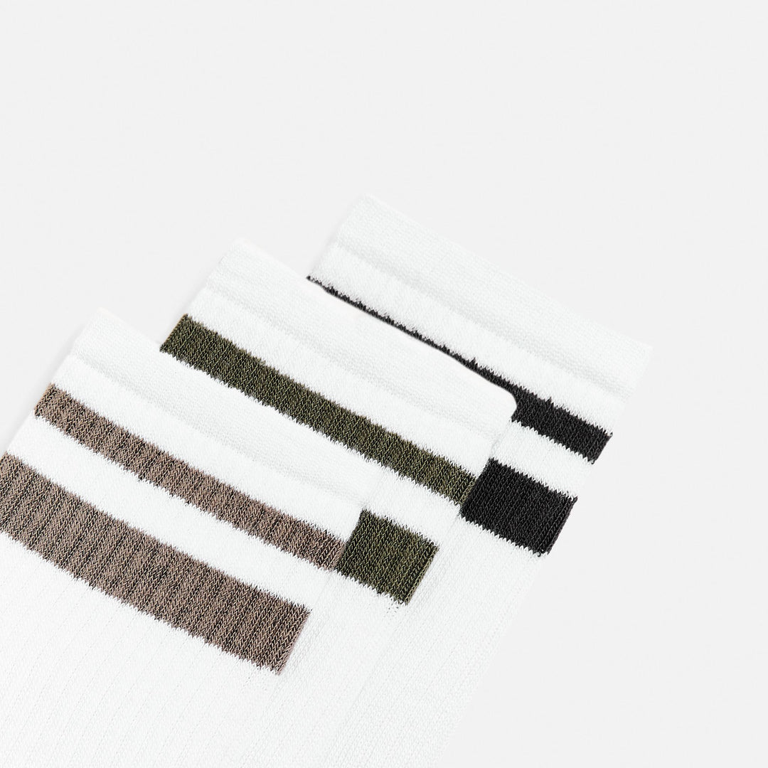 Moudda ZARA - Chaussettes Sport - Rayures Pack 3 - Tunisie 3