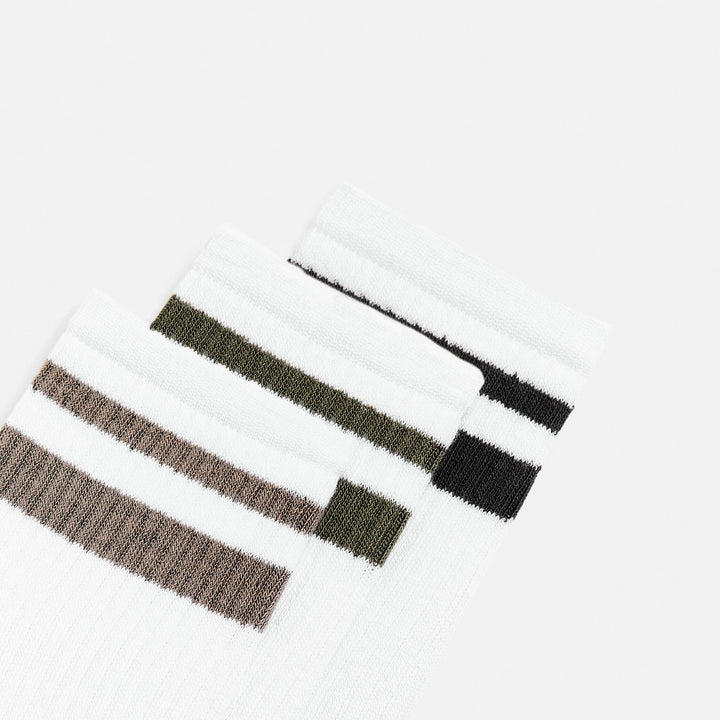 Moudda ZARA - Chaussettes Sport - Rayures Pack 3 - Tunisie 3
