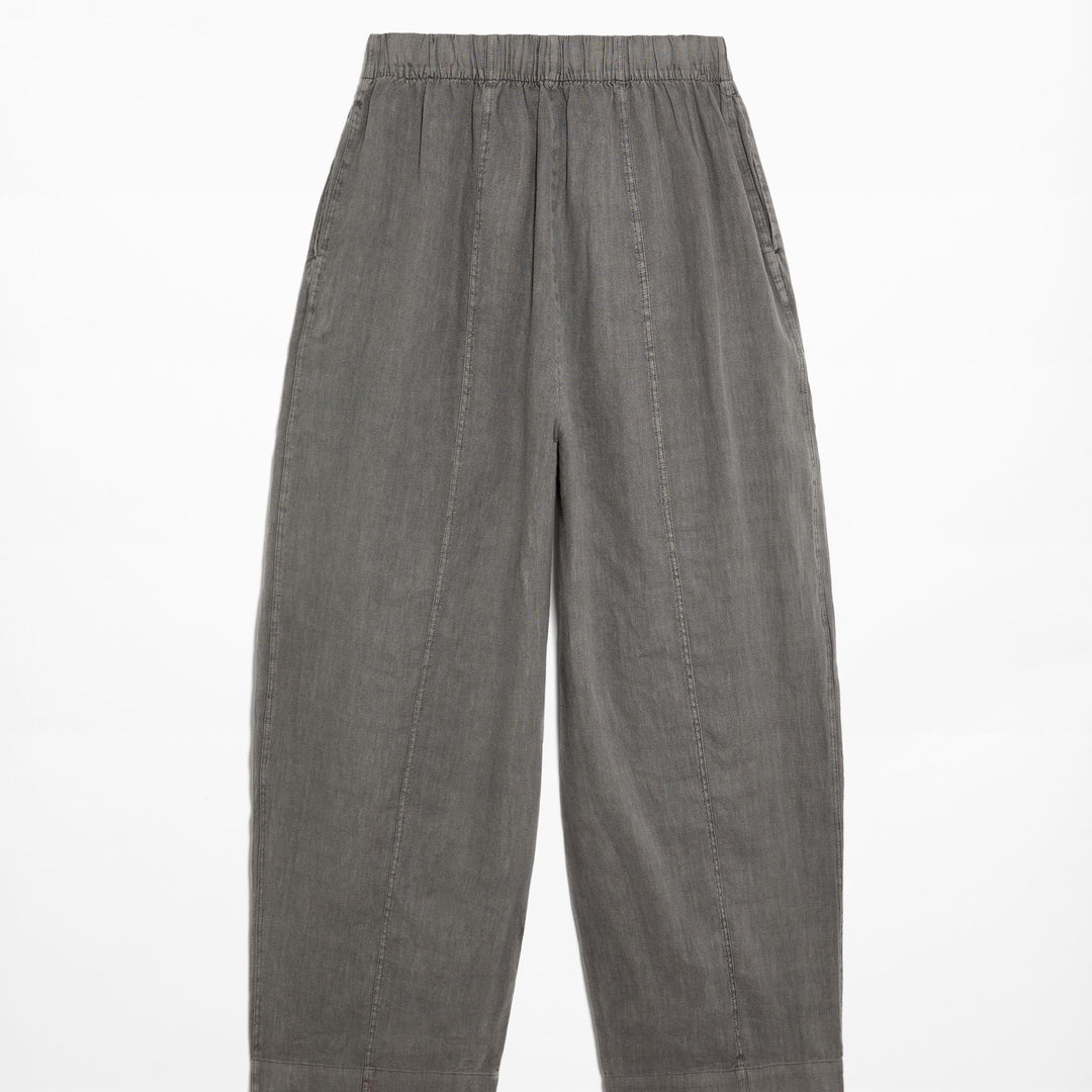 Moudda Oysho - Pantalon 100% Lin Lavé Barrel Taille Moyenne - Tunisie 3