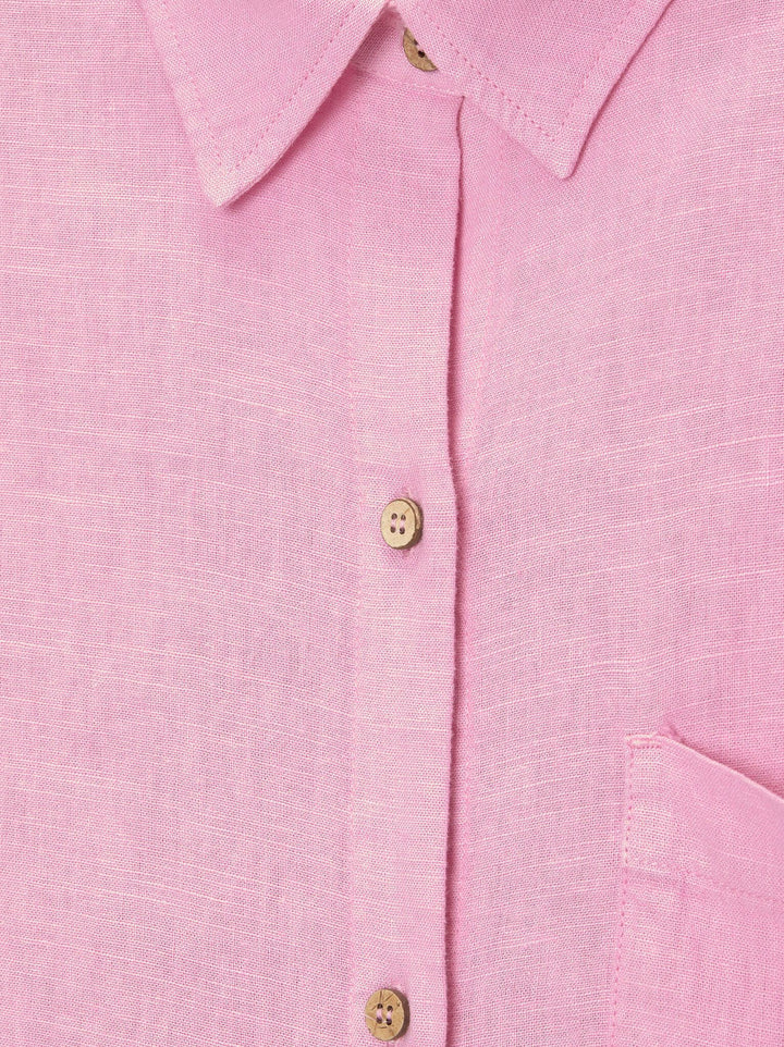 Moudda PULL & BEAR - Chemise Pacific Rustique Teinture Garment Rose - Tunisie 3