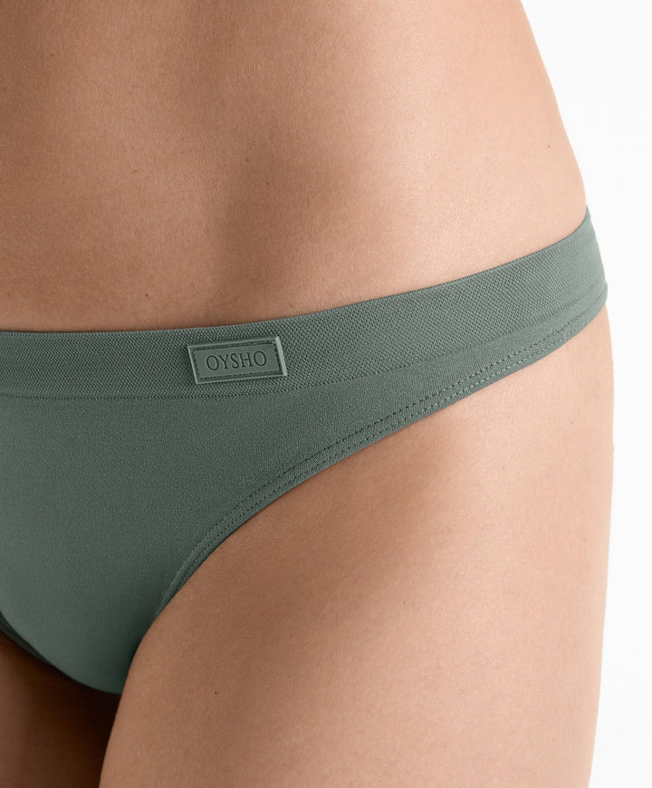 Moudda Oysho - Pack 5 Culottes Seamless - Couleur Green Forest 81 - Tunisie 4