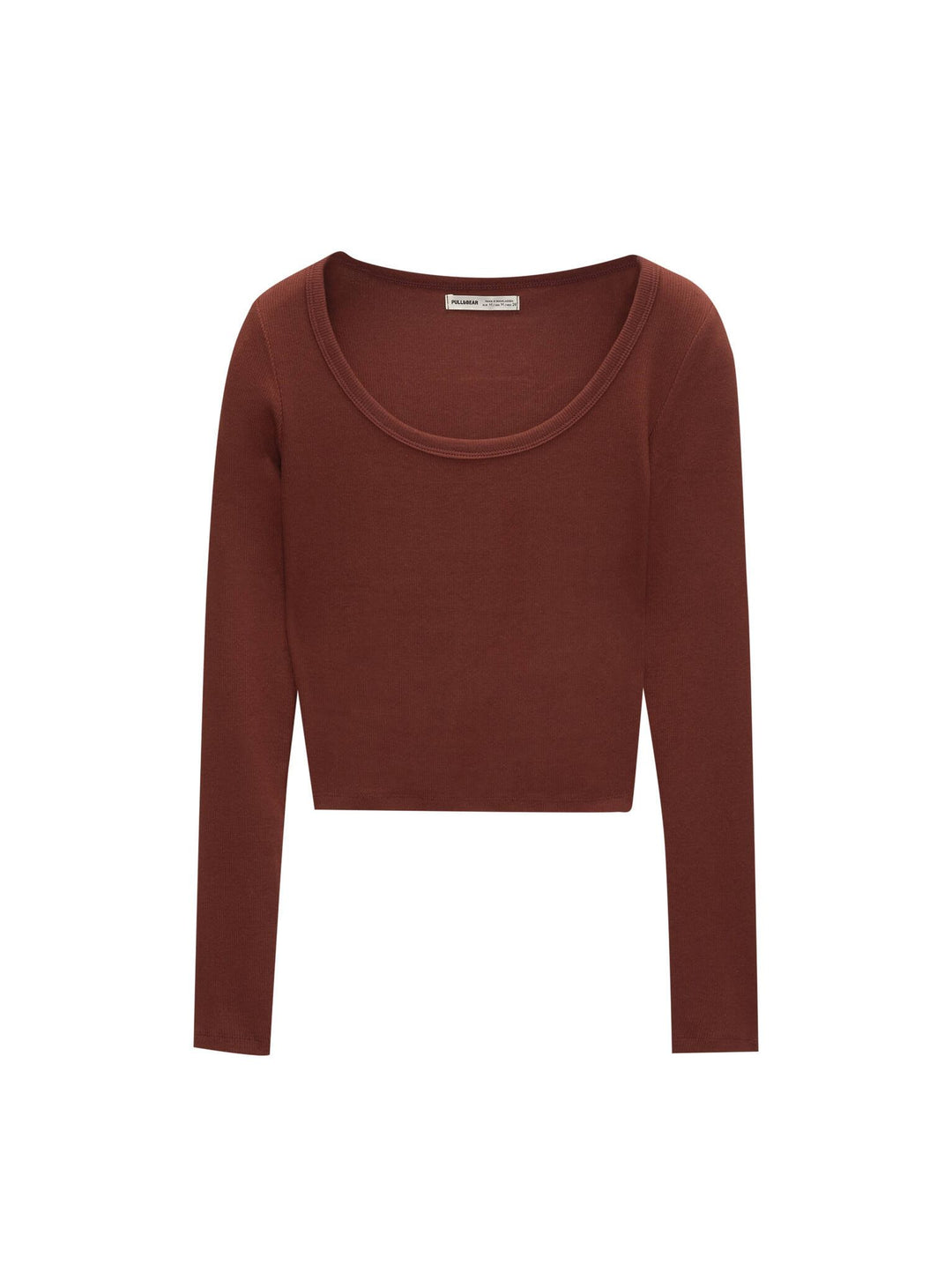 Moudda PULL & BEAR - T-Shirt - Côtes & Col Rond (Bordeaux) - Tunisie 1