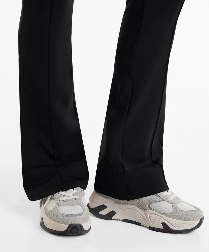 Moudda Oysho - Pantalon Long Flare Chaud - Taille Haute, Cheville, Zip & Couture - Tunisie 4