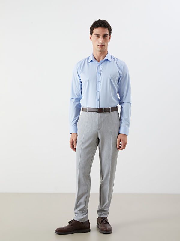 Moudda LC Waikiki - Chemise tissée manches longues Homme Bleu clair - Tunisie 2