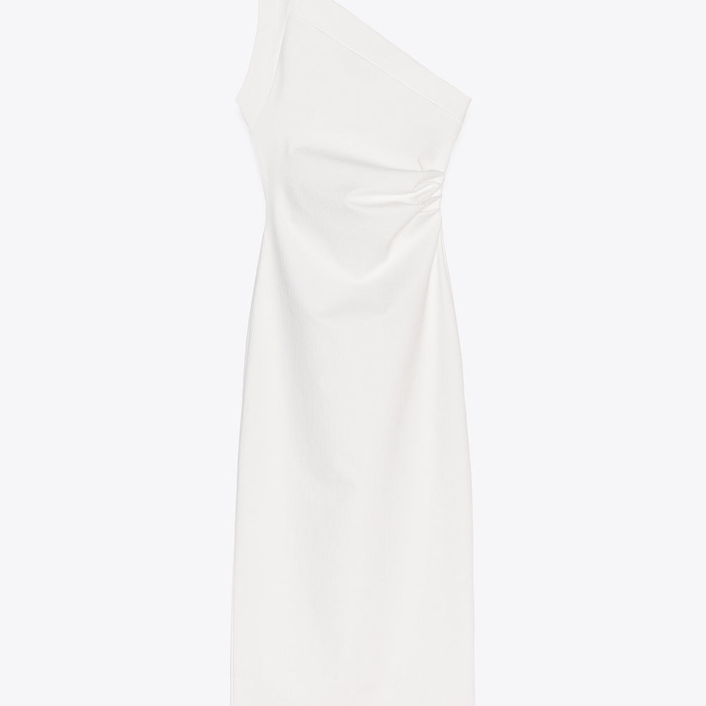 Moudda ZARA - Robe Midi Asymétrique - Structure & Fronces - Tunisie 2