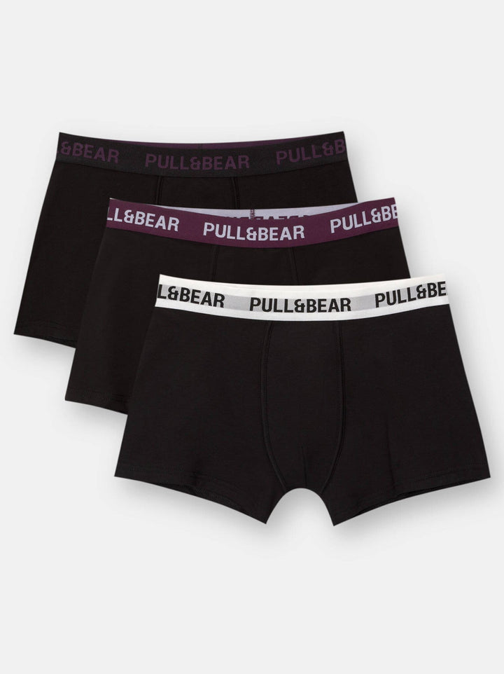 Moudda PULL & BEAR - Boxer - Carreaux (Blanc/Marine/Noir) - Tunisie 2