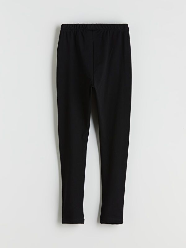 Moudda LC Waikiki - T-shirt jersey stretch basique Fille Noir - Tunisie 3