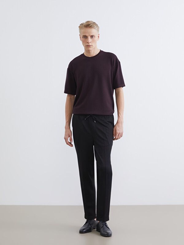 Moudda LC Waikiki - Pantalon mi-saison en tissu pour Homme couleur Noir - Tunisie 1