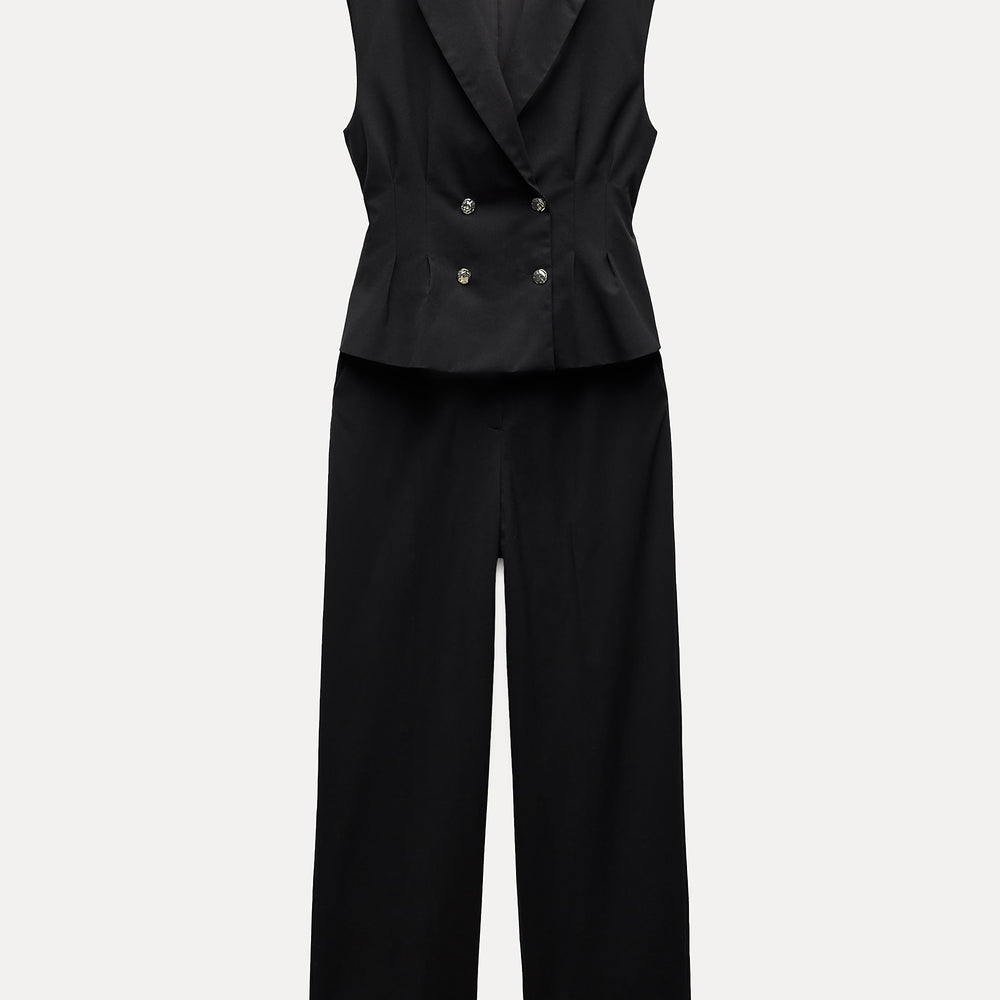 Moudda ZARA - Combinaison en crêpe avec pantalon plissé - Tunisie 2