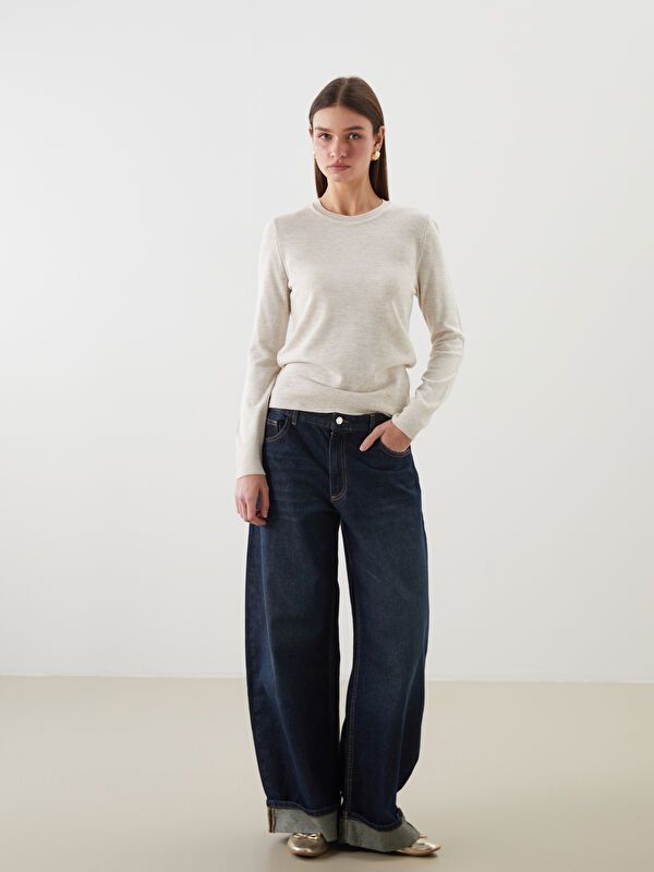 Moudda LC Waikiki - Pull tricot maternité Femme Mélange beige - Tunisie 2