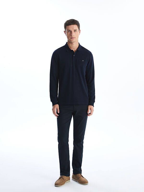 Moudda LC Waikiki - Sweatshirt jersey basique Homme Bleu marine - Tunisie 2