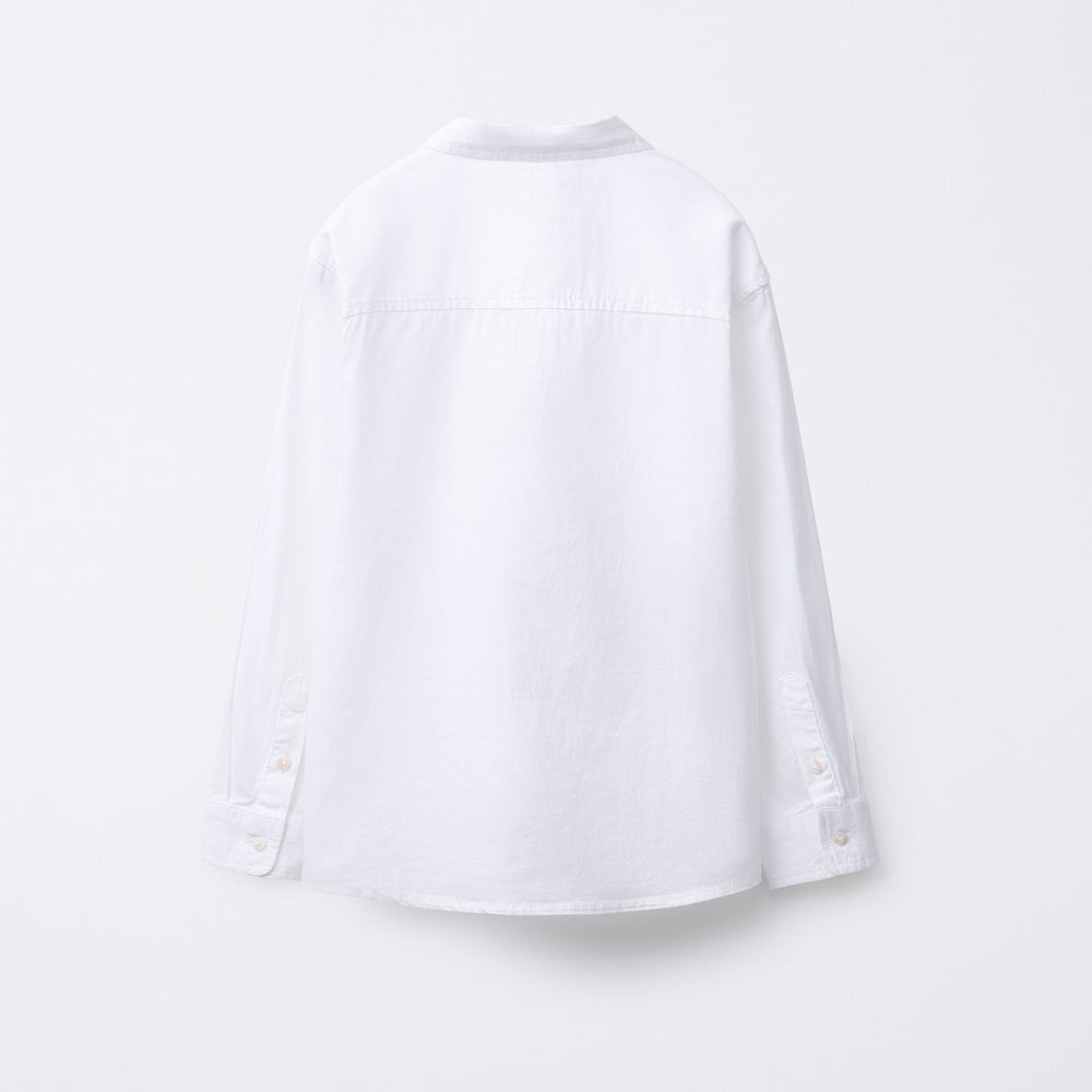 Moudda ZARA - Chemise - Lin/Coton, Col Chemisier & Blanc - Tunisie 2