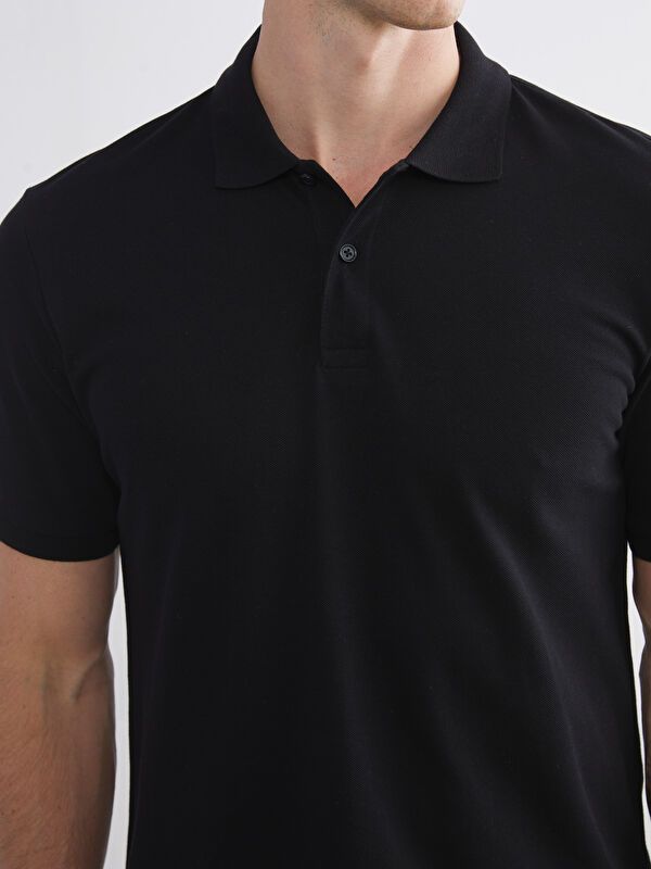 Moudda LC Waikiki - T-shirt col polo basique manches courtes en jersey - Tunisie 3