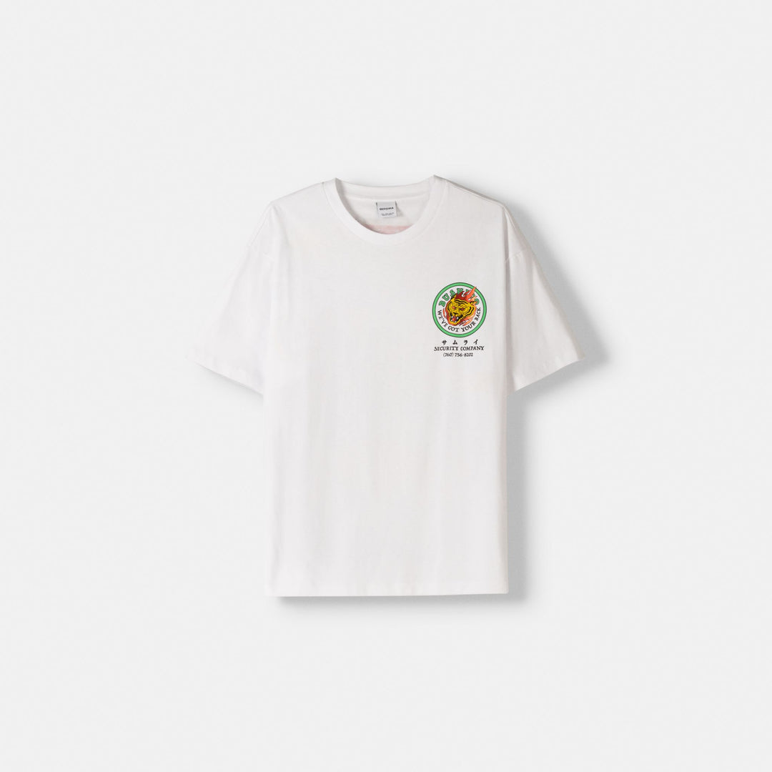 Moudda BERSHKA - T-shirt Boxy Imprimé Dragon Samouraï - Tunisie 1