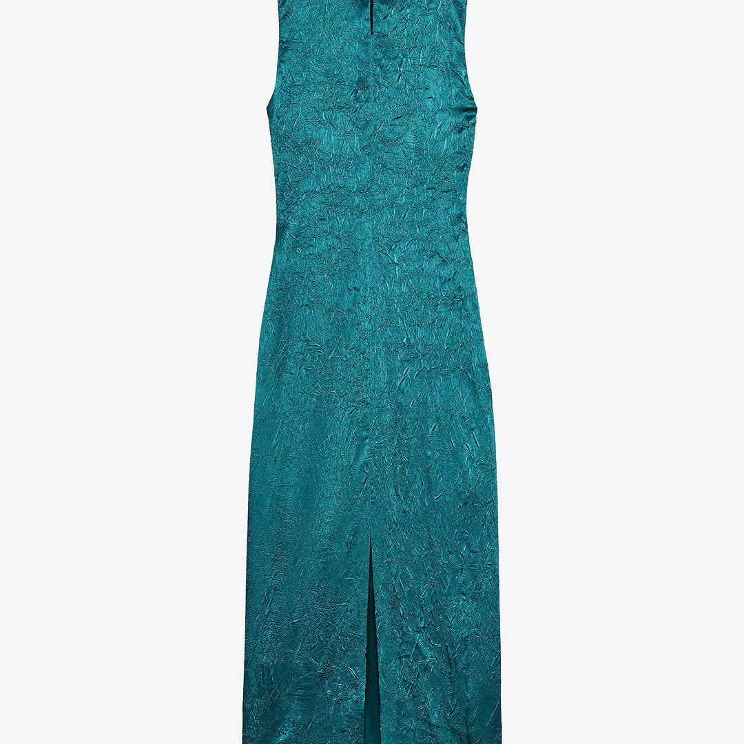 Moudda ZARA - Robe Midi Satin - Drapé & Applique - Tunisie 2