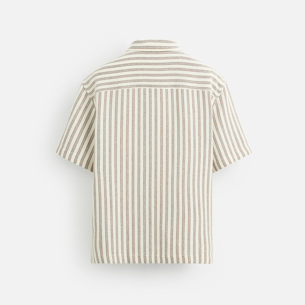 Moudda ZARA - Chemise - Col Polo & Chevron (Corail Décoloré) - Tunisie 2