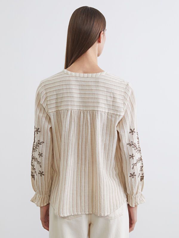 Moudda LC Waikiki - Chemise manches longues en tissu pour Femme - Tunisie 4